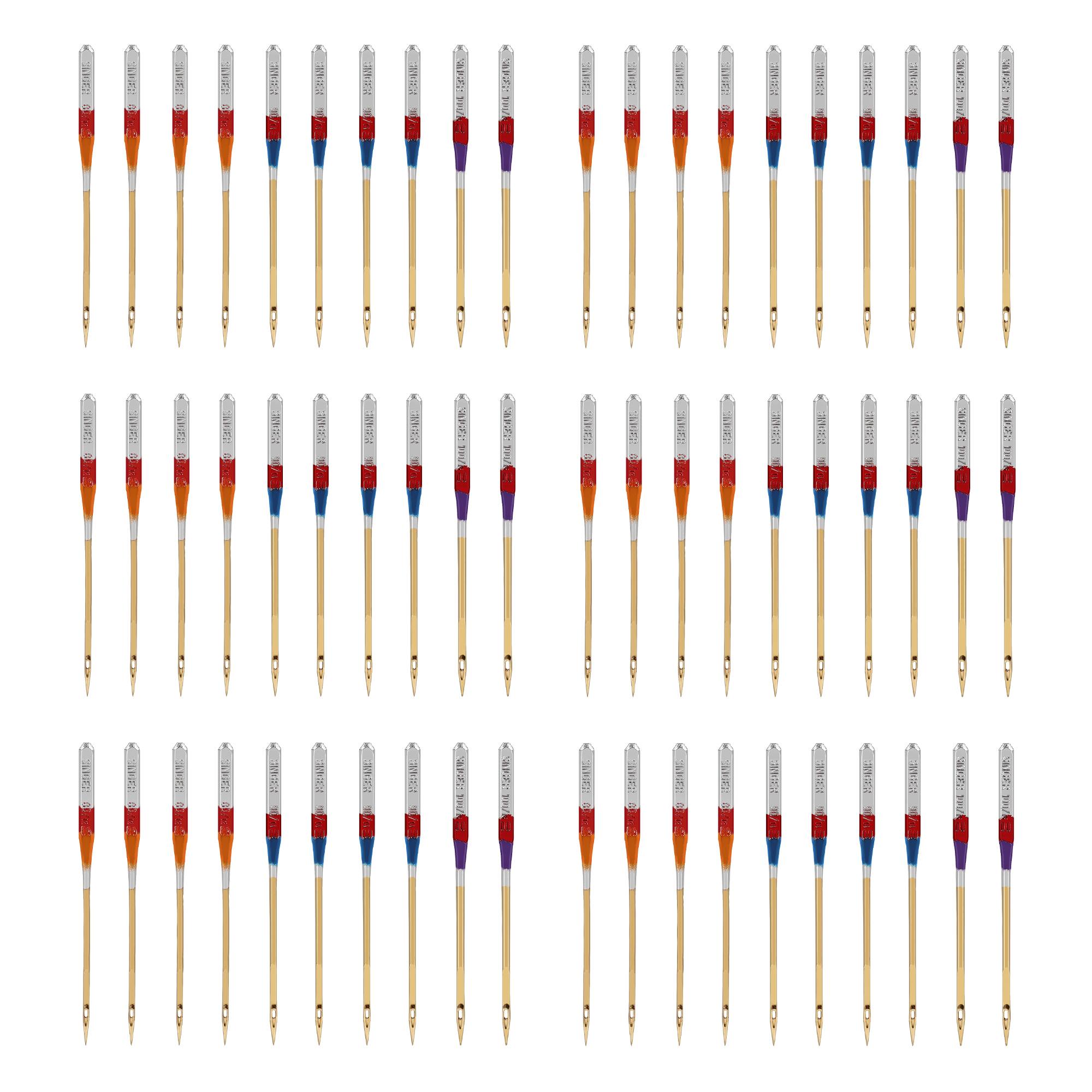 SINGER® Titanium Universal Regular Point Sewing Machine Needles, 60ct.